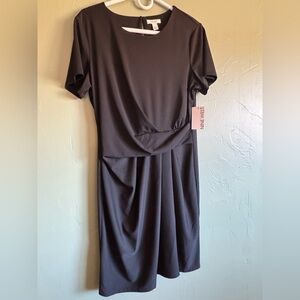 Nine West Short Sleeve Black Dress